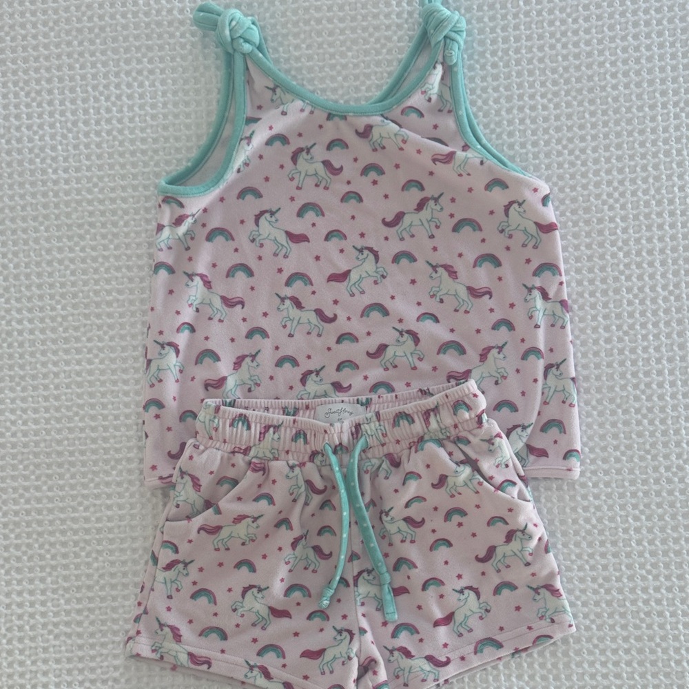 SweetHoney Unicorn Dreams Tank and Shorts Set